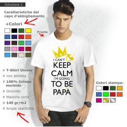 magliette futuro papà, magliette simpatiche papà, t shirt papà spiritose, maglie keep calm im going to be papà, t shirt neo papà