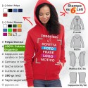 Felpa Cappuccio con Zip Ecologica da Donna