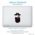 Adesivo MacBook Pirata Pirate beard