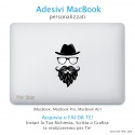 Adesivo MacBook - Hipster beard