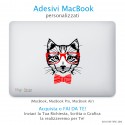 Adesivo MacBook - Cat Hipster