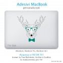 Adesivo MacBook - Hipster Stag