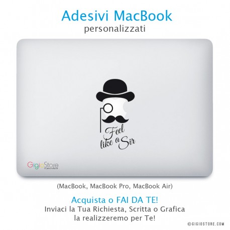 adesivi macbook, adesivi macbook pro, adesivi macbook air, adesivi macbook personalizzati, MacBook Decal, MacBook Stickers