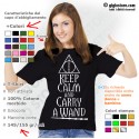 Maglietta Keep Calm and Carry a Wand (Harry Potter Style)
