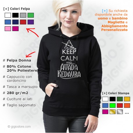 Felpa Keep Calm and Avada Kedavra, Felpe Personalizzate Keep Calm, Felpe Keep Calm On Line, Felpe Keep Calm Harry Potter