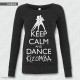 Felpa Keep Calm and Dance Kizomba, felpa keep calm and dance, felpa keep calm and dance on, Felpe ampio girocollo