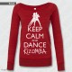 Felpa Keep Calm and Dance Kizomba, felpa keep calm and dance, felpa keep calm and dance on, Felpa Rossa