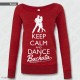 Felpa Keep Calm and Dance Bachata, felpa keep calm and dance, felpa keep calm and dance on, Felpa Rossa