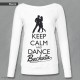 Felpa Keep Calm and Dance Bachata, felpa keep calm and dance, felpa keep calm and dance on, Felpa Bianca