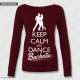 Felpa Keep Calm and Dance Bachata, felpa keep calm and dance, felpa keep calm and dance on, felpe personalizzate donna