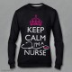 Felpa Keep Calm I'm a Nurse, Felpe keep calm, felpe keep calm personalizzate, felpe personalizzate donna, felpa nera
