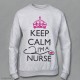 Felpa Keep Calm I'm a Nurse, Felpe keep calm, felpe keep calm personalizzate, felpe personalizzate donna, felpa girocollo