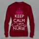 Felpa Keep Calm I'm a Nurse, Felpe keep calm, felpe keep calm personalizzate, felpe personalizzate donna, Felpa Rossa