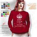 Felpa Personalizzata Keep Calm - Donna Girocollo