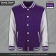 varsity jacket giacca college personalizzata bimbo giubbino viola Scuola americana felpe giacche baseball felpa stile americano