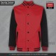 giacca college personalizzata varsity jacket bambino americana felpe giacche baseball felpa stile americano Rossa Nera
