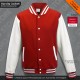 Giacche College Felpa Giacca Varsity Moda Bambino Bambina American Jacket Football school Felpe Baseball Colore Rosso Bianco