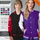 kids varsity jacket giacca college bambino felpe giacche baseball personalizzate felpa personalizzata stile college americano