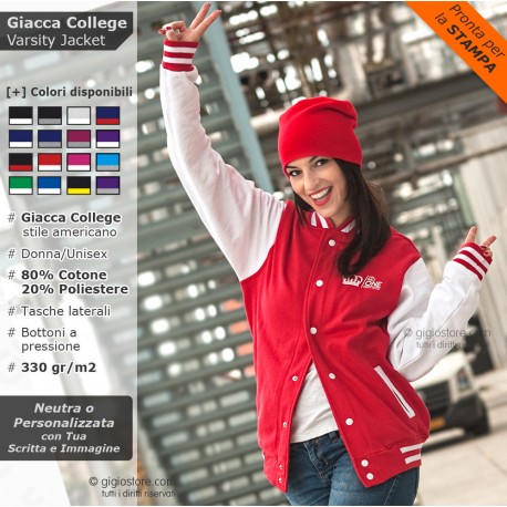 GIACCA COLLEGE Personalizzata