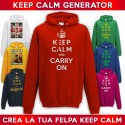 Felpa Personalizzata Keep Calm