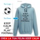 Felpa Personalizzata Keep Calm and play football keep calm genarator