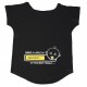T-Shirt Premaman nera Maglia Baby Loading barra caricamento gialla bimbo in arrivo Maglietta Lunga Ampia Vestibilità
