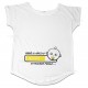 maglia premaman simpatica t shirt Loading giallo per arrivo bimba Maglietta bianca Lunga Ampia Vestibilità per Pancione