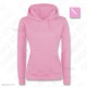 Felpa Personalizzata Donna con Cappuccio Light Pink Rosa Taglia XS S M L XL XXL Fruit of the Loom con tuo Logo Scritta Immagine