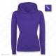 Felpa Personalizzata Donna con Cappuccio Purple Viola Taglia XS S M L XL XXL Fruit of the Loom con tuo Logo Idee Regalo