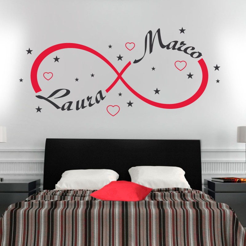 Sticker Design vi presenta Adesivi da muro per camera da letto con frase d  amore e simbolo infinito