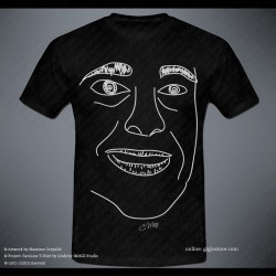 idee regalo Gigio Store Magliette personalizzate FACELINE T-Shirt con le linee del viso del volto
