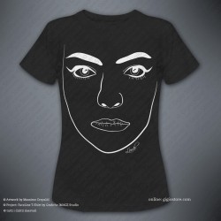Stampa il Tuo Viso su una maglietta personalizzata FACELINE™ T-Shirt Donna