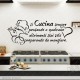 Adesivi Murali Aforismi Wall Sticker Frasi si Cucina sempre pensando a qualcuno decorazioni per interni Decalcomanie