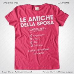 Magliette Amiche della Sposa Checklist