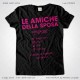 Magliette Addio al Nubilato Amiche della Sposa T-Shirt colore Nero Stampa Personalizzata Fucsia Taglia XS, S, M, L, XL, XXL