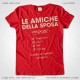 Magliette Addio al Nubilato Amiche della Sposa T-Shirt colore Rosso Stampa Personalizzata Crema Taglia XS, S, M, L, XL, XXL