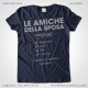 Magliette Addio al Nubilato Amiche della Sposa T-Shirt colore Navy Stampa Personalizzata Argento Taglia XS, S, M, L, XL, XXL