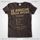 Magliette Addio al Nubilato Amiche della Sposa T-Shirt colore Marrone Stampa Personalizzata Colore Oro Taglia XS, S, M, L, XL