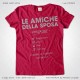 Magliette Addio al Nubilato Amiche della Sposa T-Shirt colore Amarena Stampa Personalizzata Argento Taglia XS, S, M, L, XL