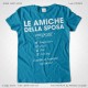 Magliette Addio al Nubilato Amiche della Sposa T-Shirt colore Blu Oceano Stampa Personalizzata Bianco Taglia XS, S, M, L, XL