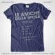 Magliette Addio al Nubilato Amiche della Sposa T-Shirt colore Indigo Stampa Personalizzata Argento Taglia XS, S, M, L, XL