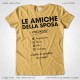 Magliette Addio al Nubilato Amiche della Sposa T-Shirt colore Giallo Vintage Stampa Personalizzata Nero Taglia XS, S, M, L, XL