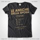 Magliette Addio al Nubilato Amiche della Sposa T-Shirt colore Nero Vintage Stampa Personalizzata Oro Taglia XS, S, M, L, XL