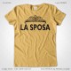 Magliette Matrimonio Addio Nubilato La Sposa T-Shirt colore Giallo Vintage Stampa Personalizzata Colore Crema Taglia XS-S-M-L-XL