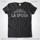 Magliette Matrimonio Addio Nubilato La Sposa T-Shirt colore Nero Vintage Stampa Personalizzata Colore Argento Taglia XS-S-M-L-XL