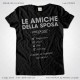 Magliette Addio al Nubilato Amiche della Sposa T-Shirt Matrimonio colore Nero Stampa Argentata Taglia XS-S-M-L-XL-XXL