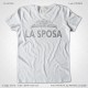 Magliette Sposa Addio al Nubilato T-Shirt Matrimonio colore Bianco Stampa Personalizzata Argento Taglia XS-S-M-L-XL-XXL