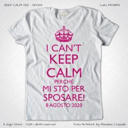 Maglietta Keep Calm Sposa