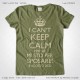 Magliette Addio Nubilato Keep Calm Sposa T-Shirt Matrimonio Colore Muschio Irlandese Stampa Colore Crema Taglia XS-S-M-L-XL