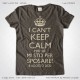 Magliette Addio Nubilato Keep Calm Sposa T-Shirt Matrimonio Colore Kaki Stampa Personalizzata Crema Taglia XS-S-M-L-XL